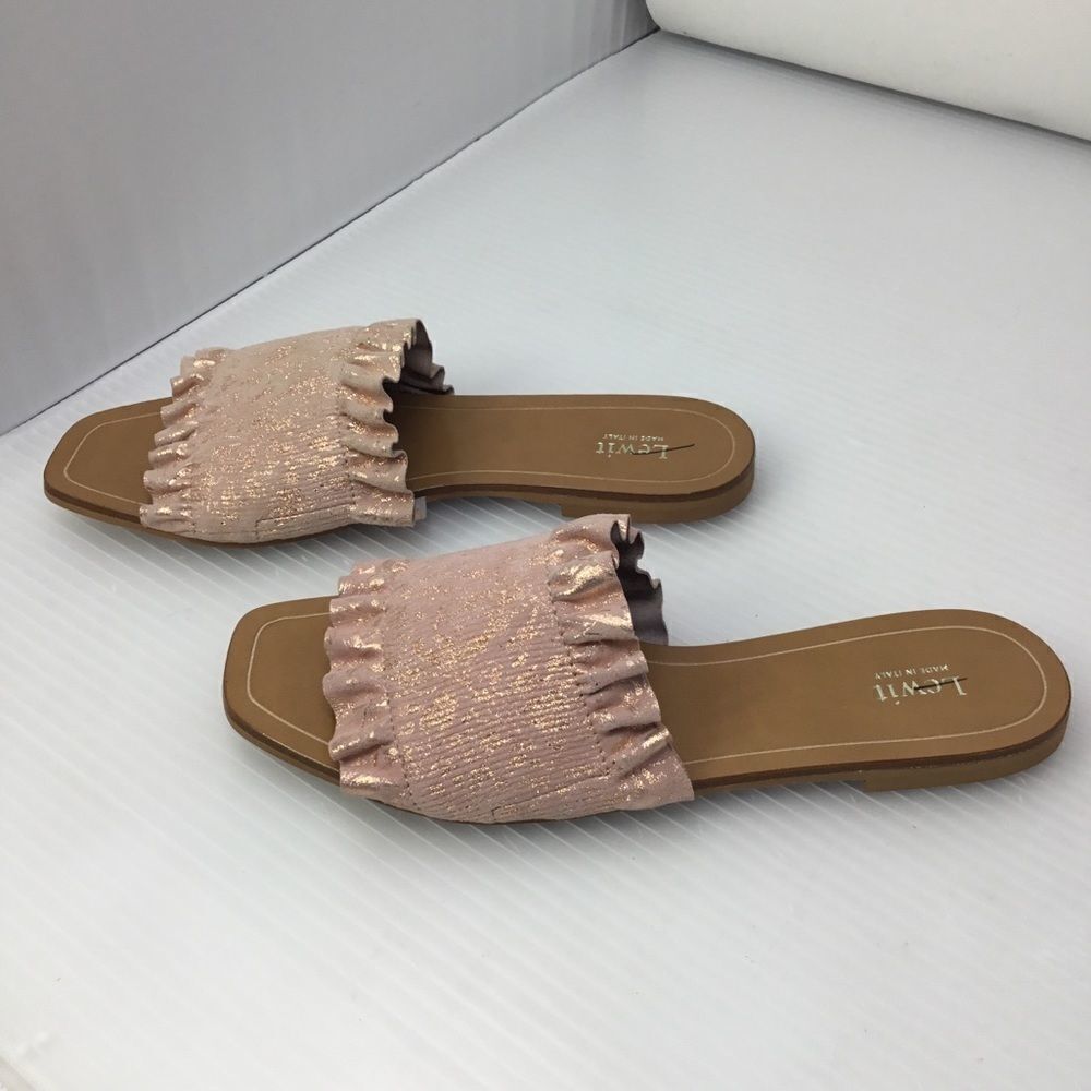 Lewit Cassandra Ruffle Slide Sandal (A11)